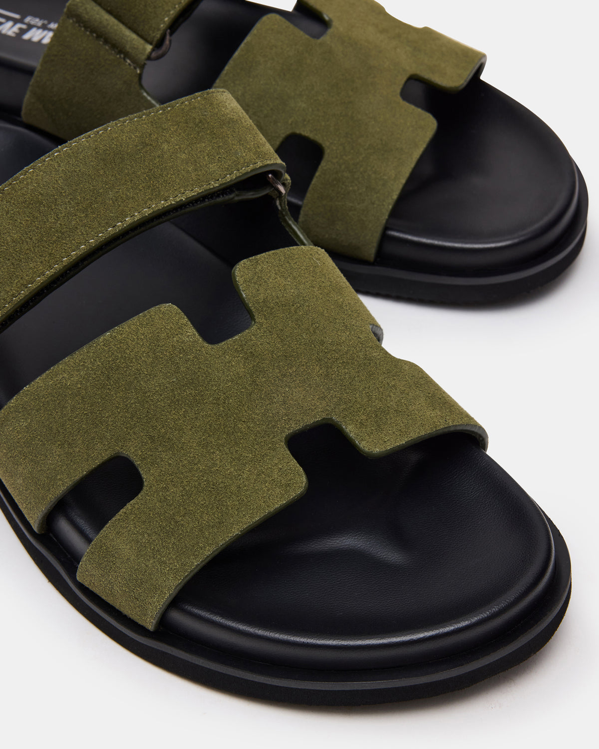 MAIVEN Green Suede Fisherman Men's Sandal | Steve Madden