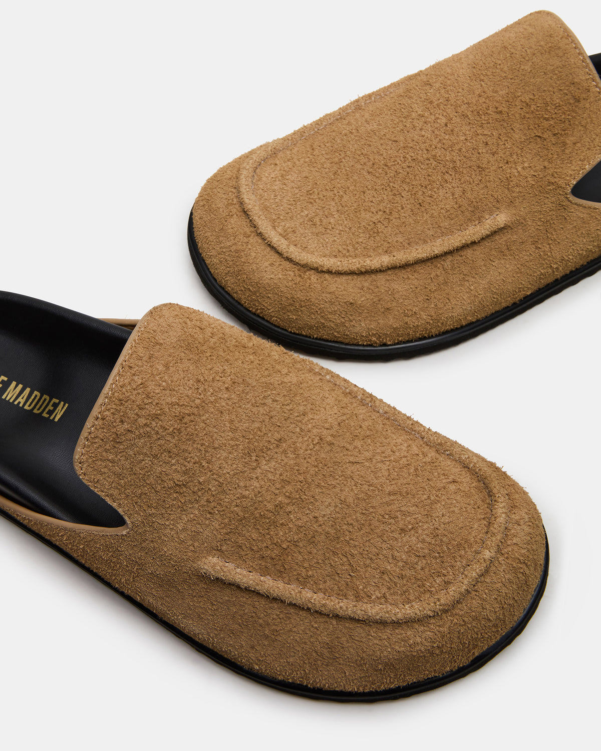 LUCIO Tan Suede Slip-On Men's Casual Clog | Steve Madden