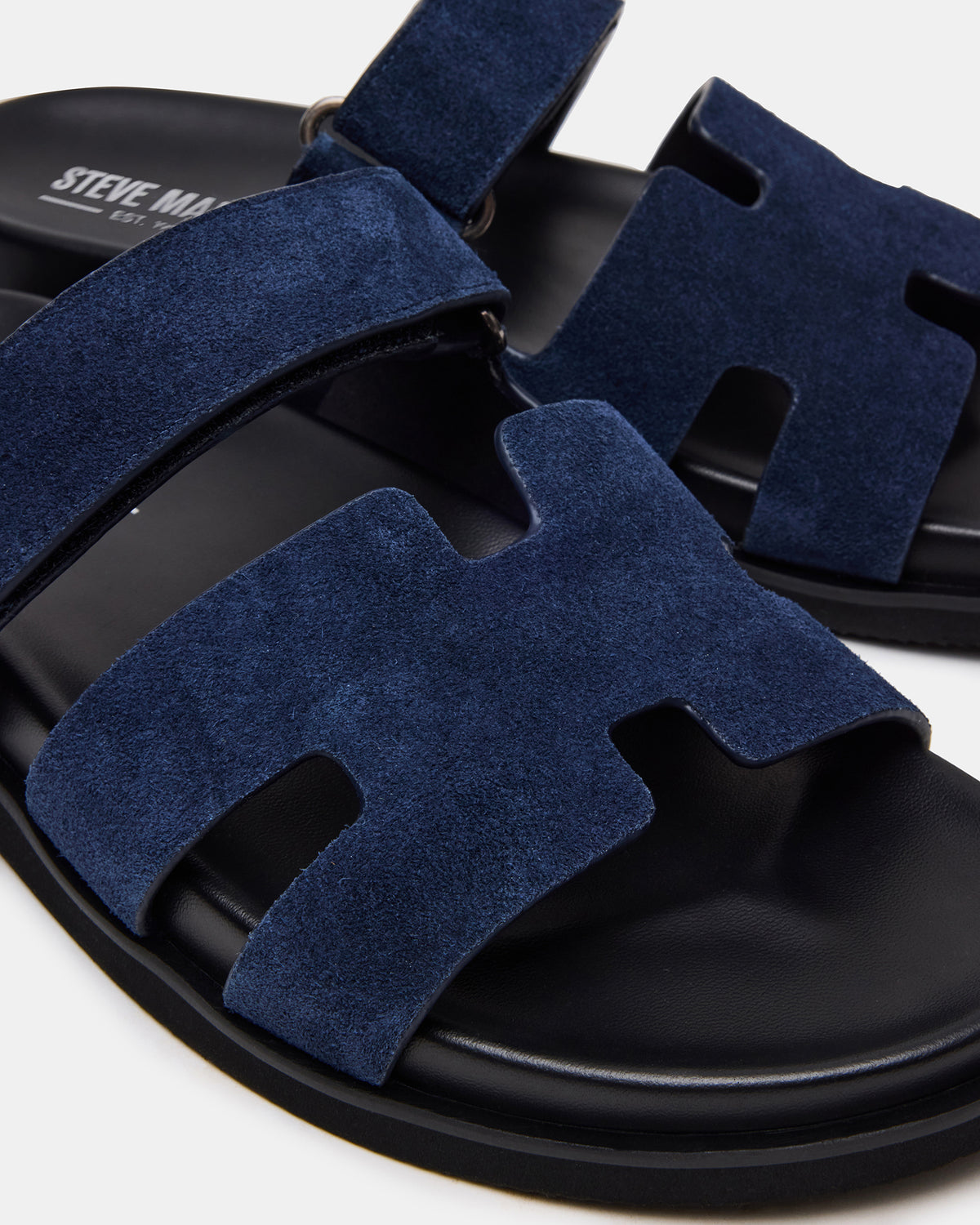 MAIVEN Navy Suede Fisherman Men's Sandal | Steve Madden