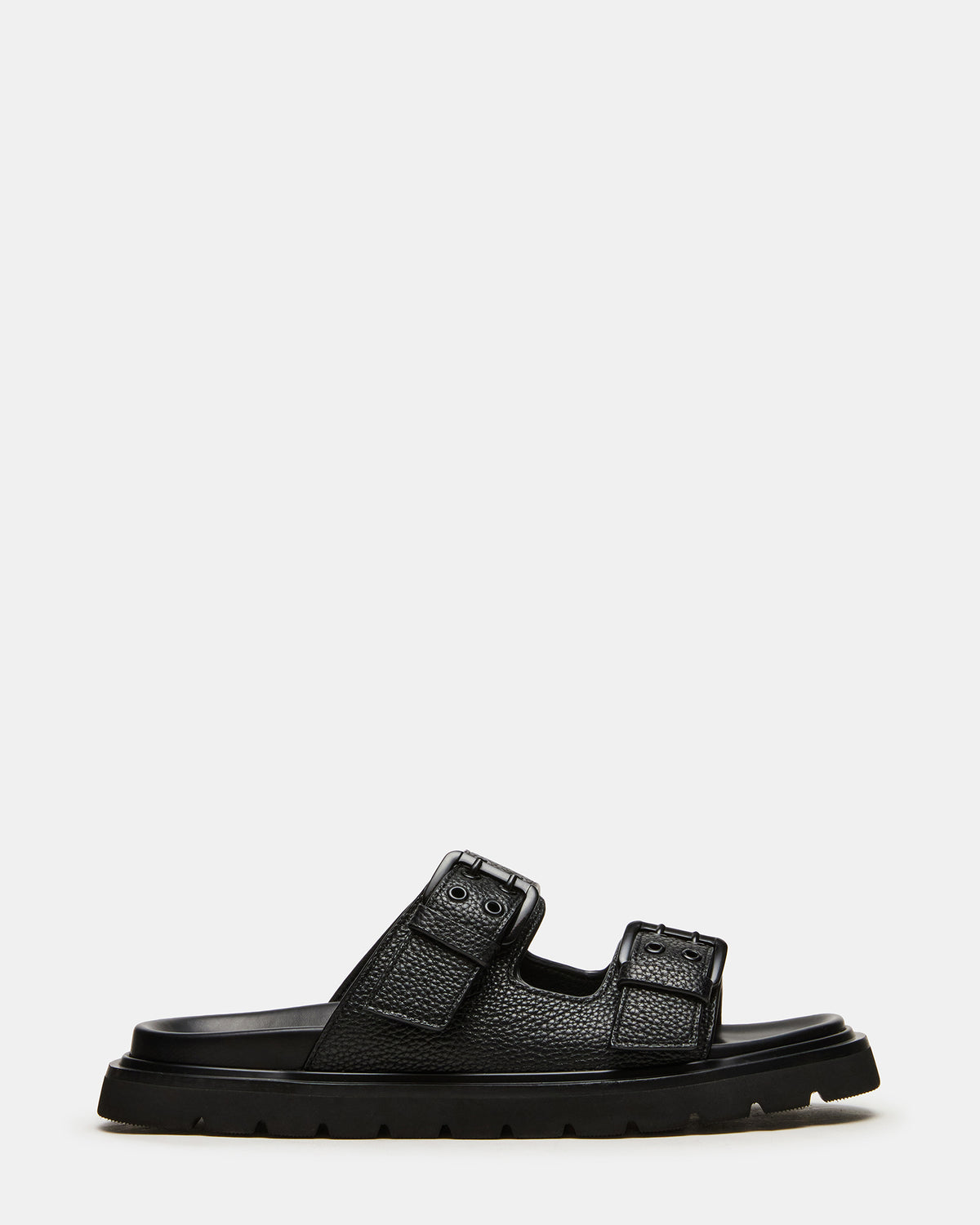 LUXOR Black Slide Footbed Men's Sandal | Steve Madden