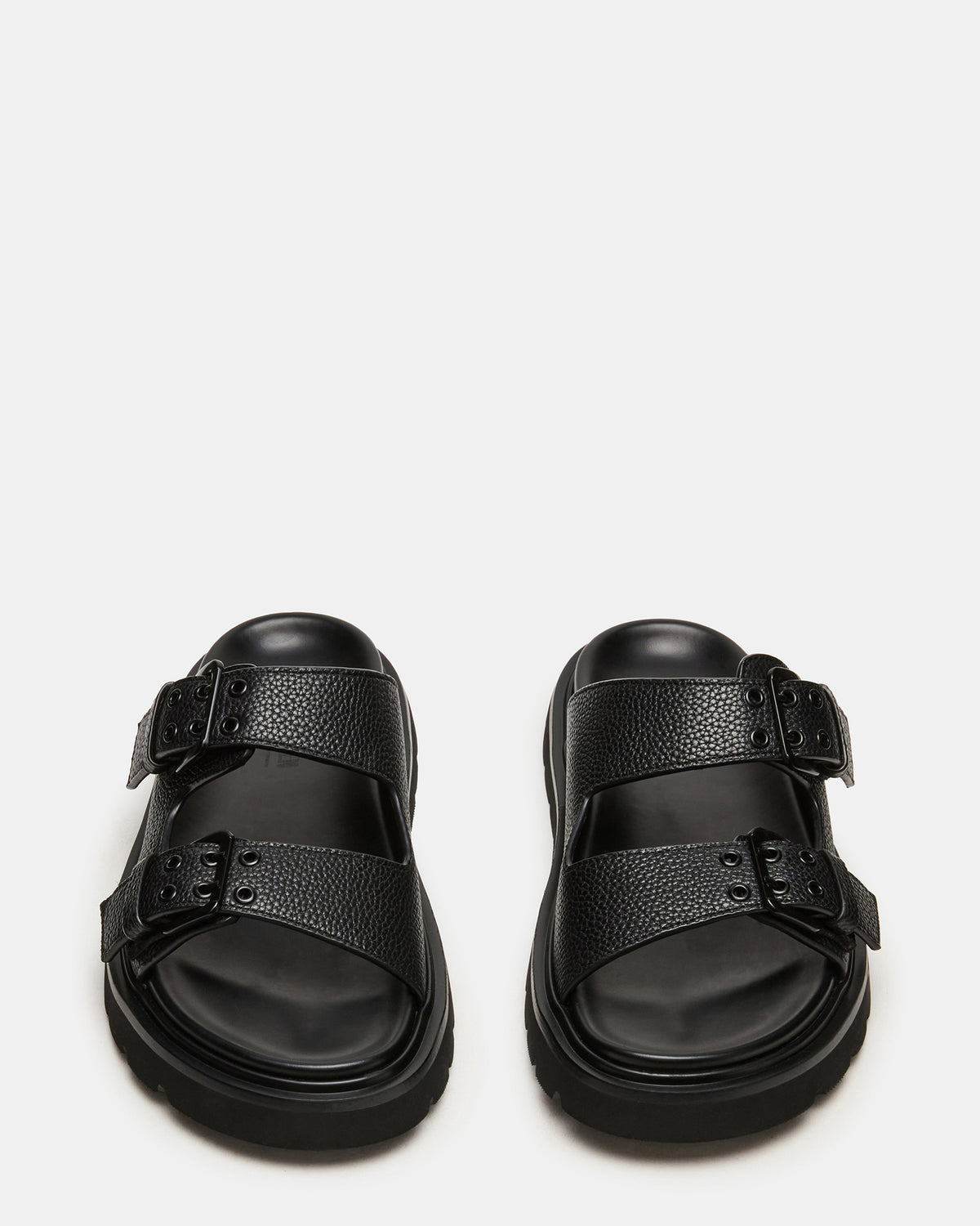 LUXOR Black Slide Footbed Men's Sandal | Steve Madden