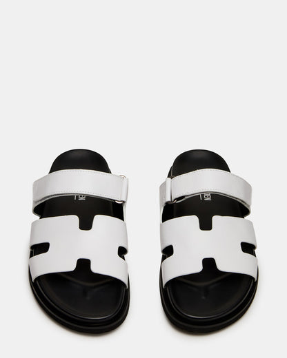 MAIVEN White Fisherman Men's Sandal | Steve Madden