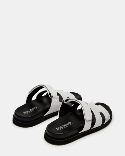 MAIVEN White Fisherman Men's Sandal | Steve Madden