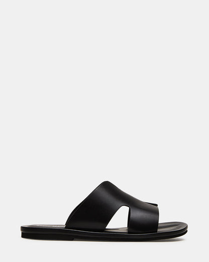 SPLASH Tan Leather Men's Flat Slip-On Sandal | Steve Madden