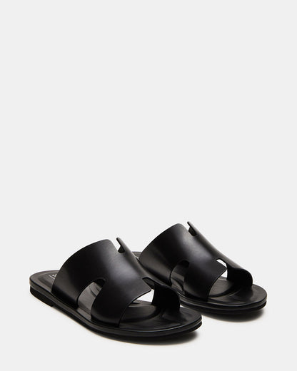 SPLASH Tan Leather Men's Flat Slip-On Sandal | Steve Madden