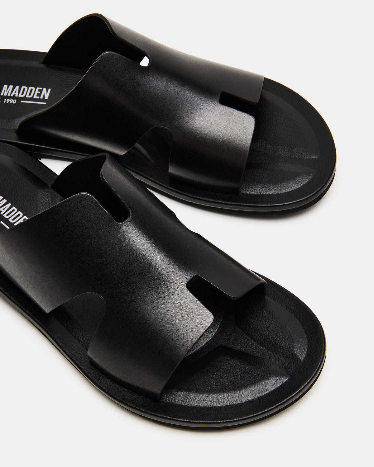 SPLASH Tan Leather Men's Flat Slip-On Sandal | Steve Madden