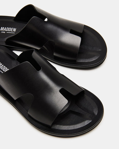 SPLASH Tan Leather Men's Flat Slip-On Sandal | Steve Madden