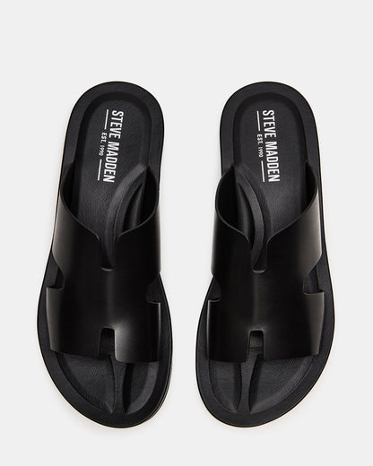 SPLASH Tan Leather Men's Flat Slip-On Sandal | Steve Madden