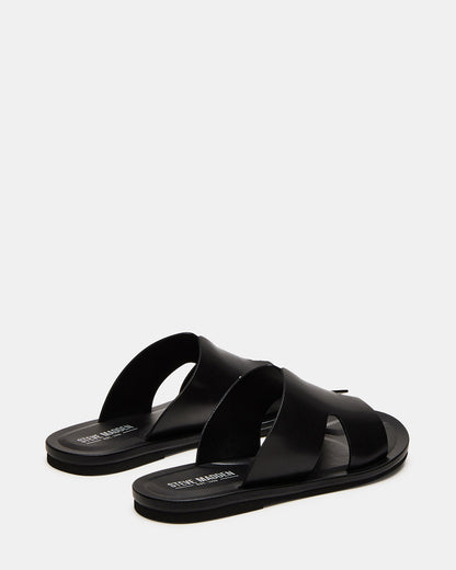 SPLASH Tan Leather Men's Flat Slip-On Sandal | Steve Madden