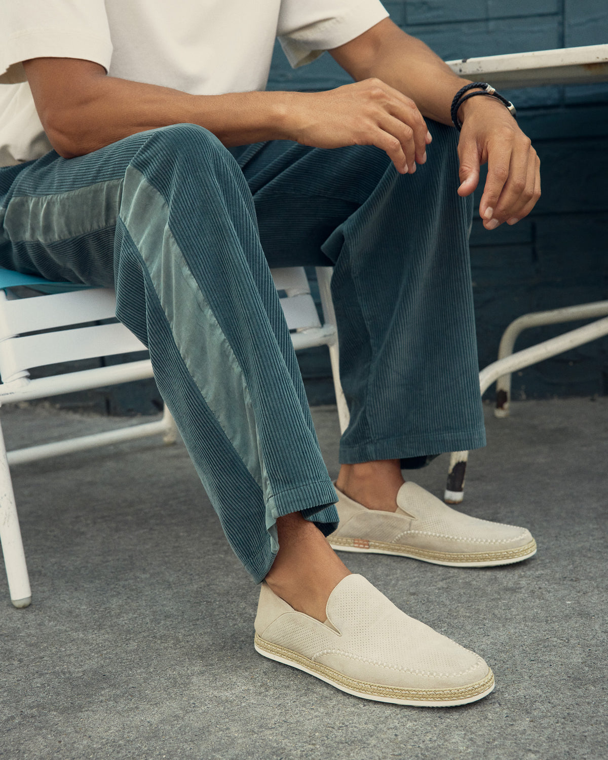 CAYDENN Off-White Slip-On Espadrille Men's Casual Loafer | Steve Madden