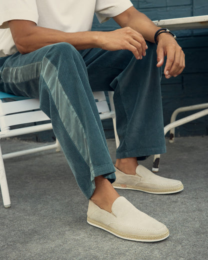 CAYDENN Off-White Slip-On Espadrille Men's Casual Loafer | Steve Madden