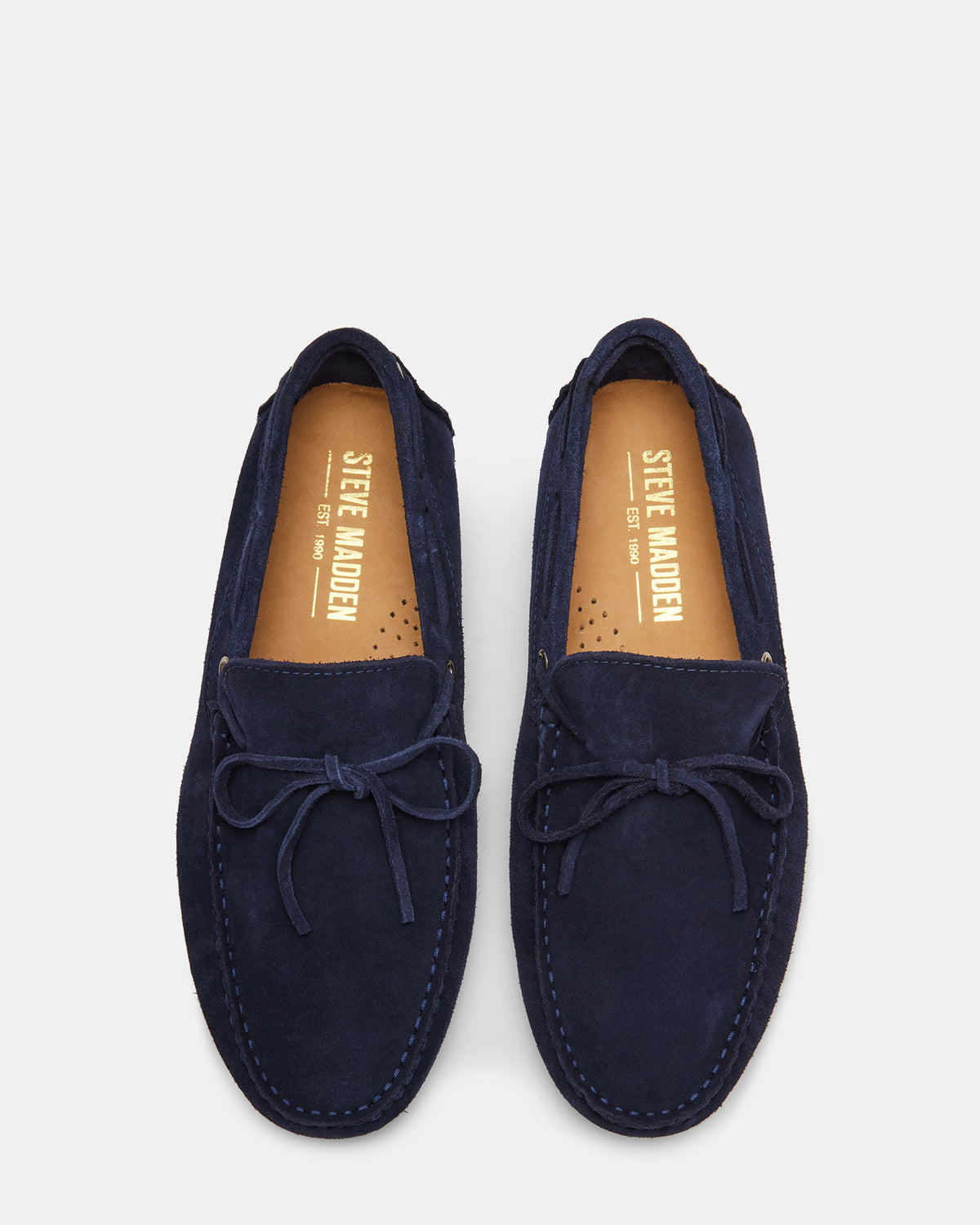 AMALFI Navy Suede Slip-On Men's Casual Loafer | Steve Madden