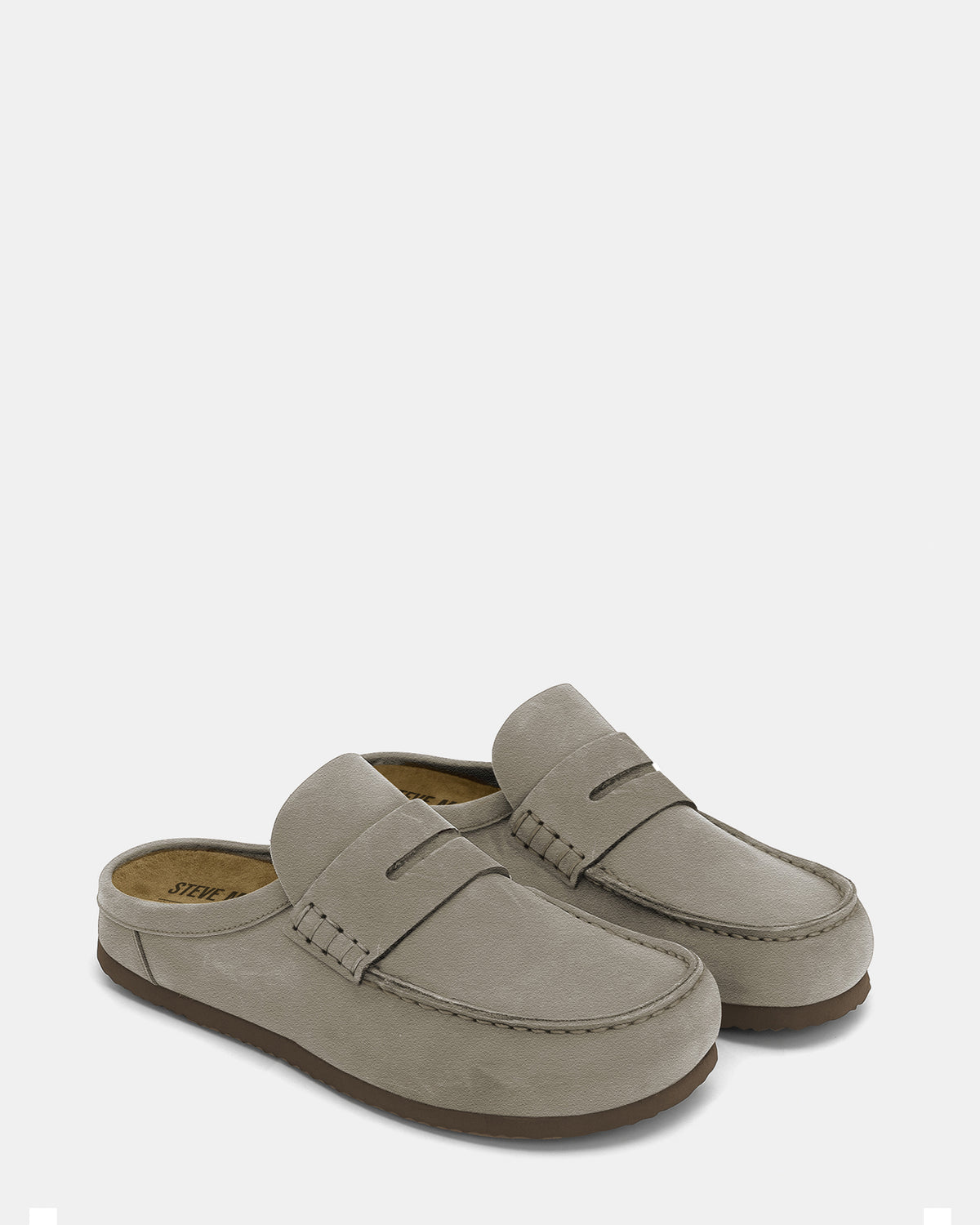WYATT Taupe Suede Slip-On Clog Men's Casual | Steve Madden