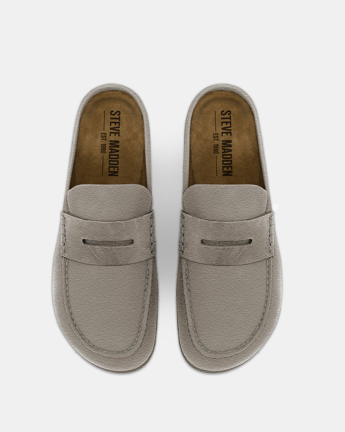 WYATT Taupe Suede Slip-On Clog Men's Casual | Steve Madden