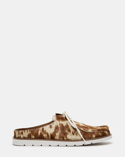 SAILOR Brown White Slip-On Laces Footbed Men's Casual Shoe | Steve Madden