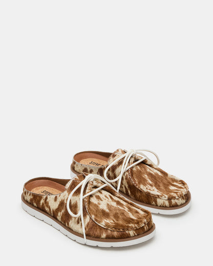 SAILOR Brown White Slip-On Laces Footbed Men's Casual Shoe | Steve Madden