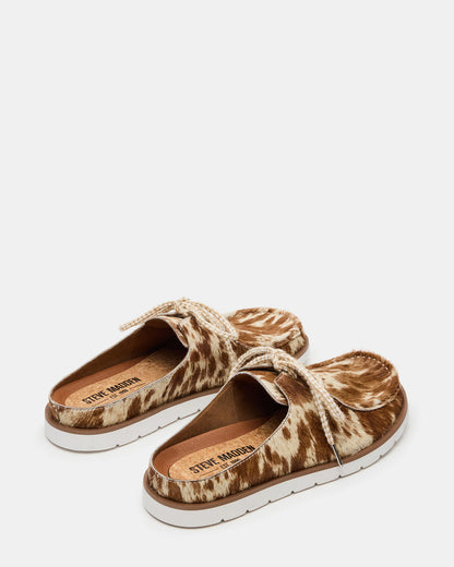 SAILOR Brown White Slip-On Laces Footbed Men's Casual Shoe | Steve Madden