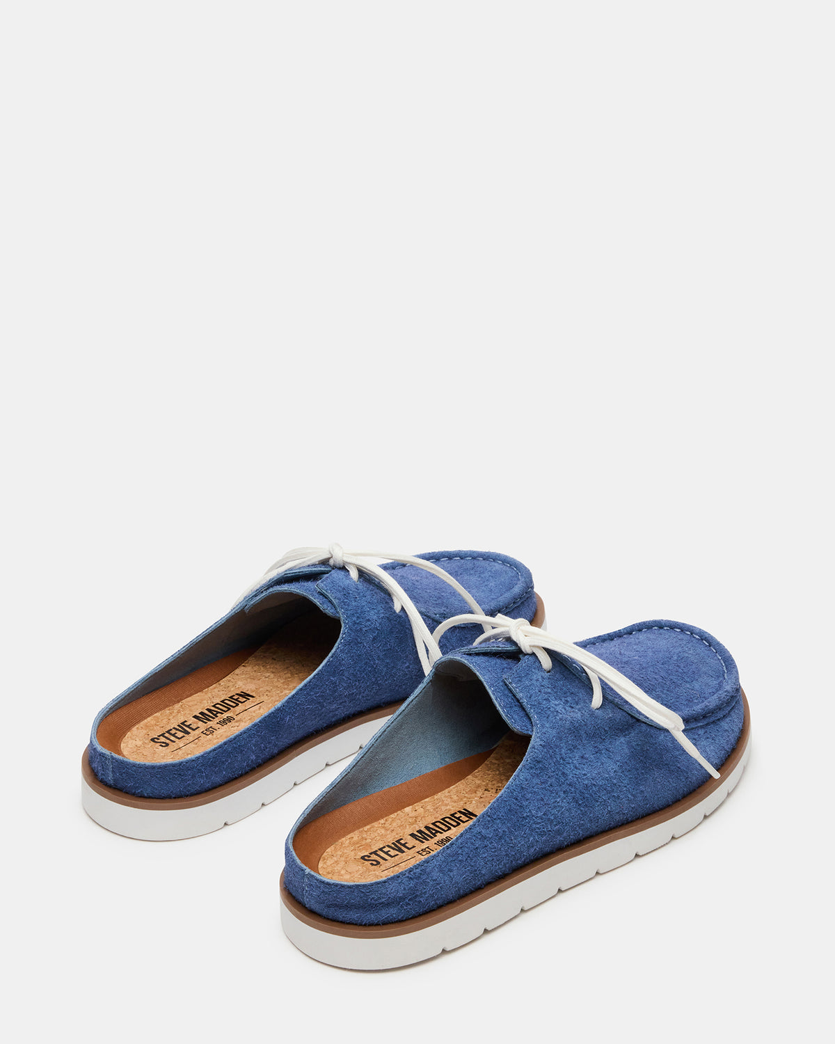SAILOR Blue Slip-On Laces Footbed Men's Casual Shoe | Steve Madden