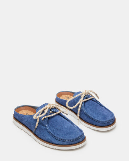 SAILOR Blue Slip-On Laces Footbed Men's Casual Shoe | Steve Madden