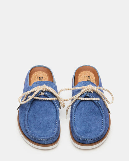 SAILOR Blue Slip-On Laces Footbed Men's Casual Shoe | Steve Madden