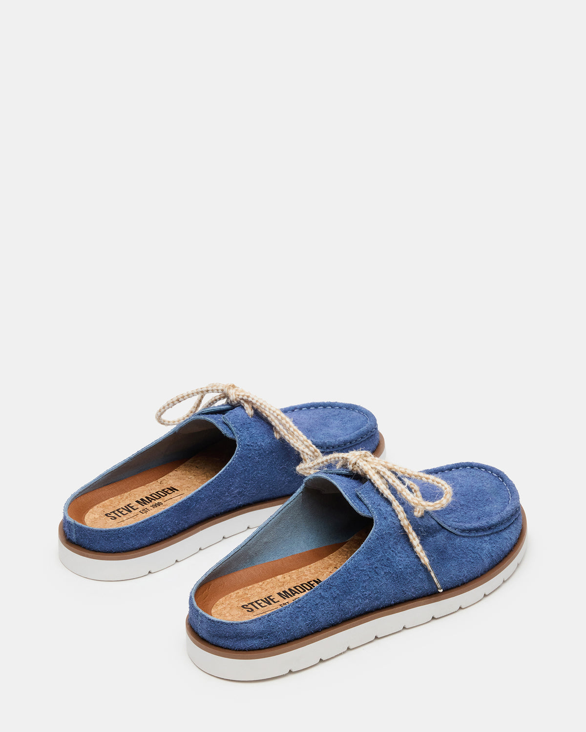 SAILOR Blue Slip-On Laces Footbed Men's Casual Shoe | Steve Madden