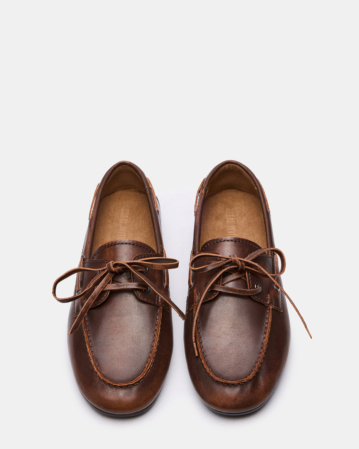 SCOUTT Brown Leather Slip-On Boat Men's Casual Shoe | Steve Madden