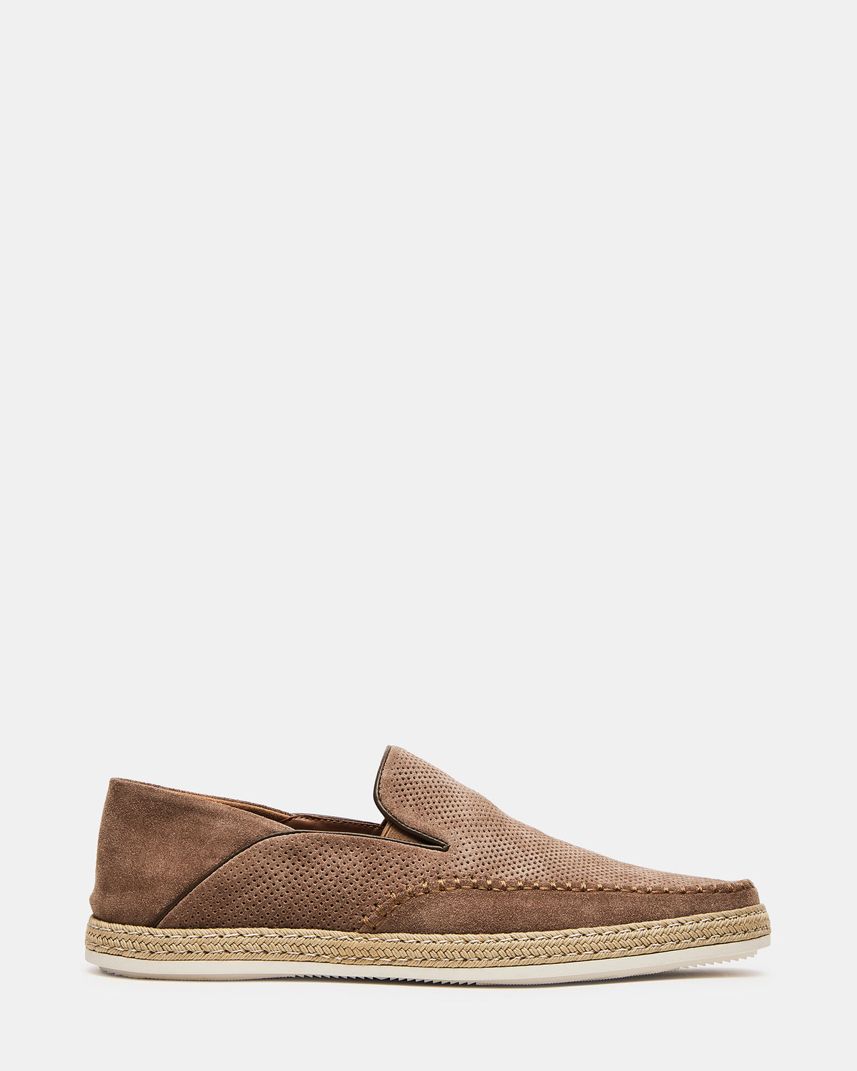 CAYDENN Tobacco Suede Slip-On Espadrille Men's Casual Loafer | Steve Madden