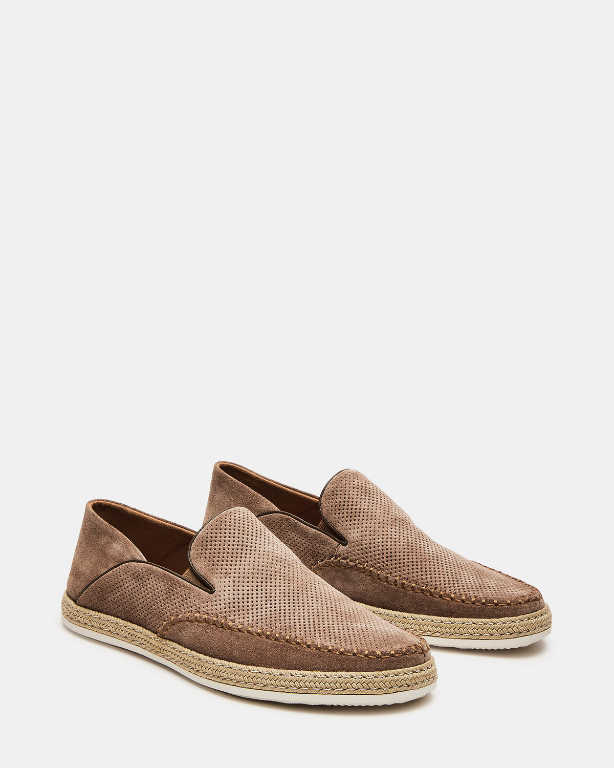 CAYDENN Tobacco Suede Slip-On Espadrille Men's Casual Loafer | Steve Madden