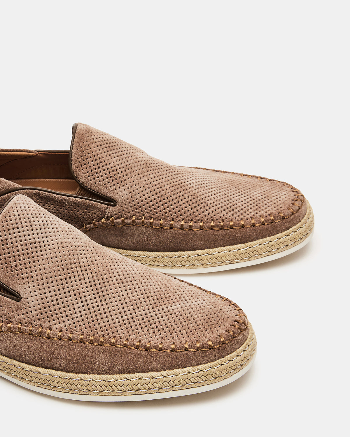 CAYDENN Tobacco Suede Slip-On Espadrille Men's Casual Loafer | Steve Madden