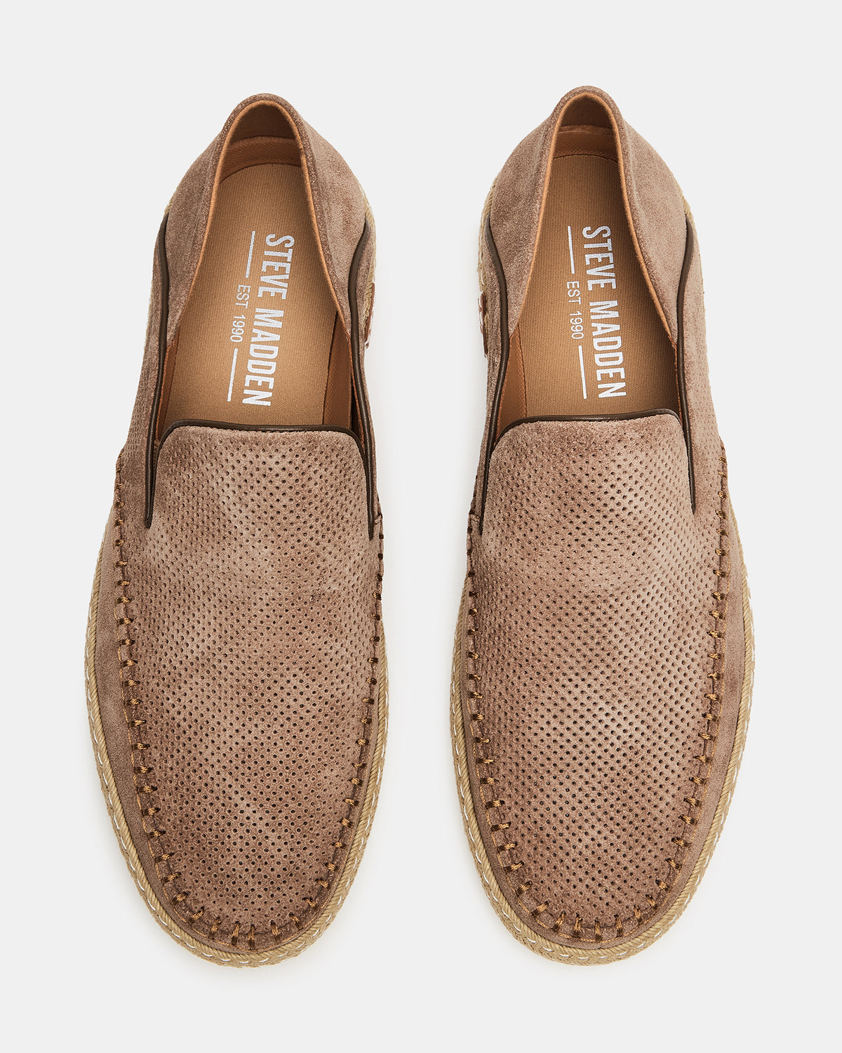 CAYDENN Tobacco Suede Slip-On Espadrille Men's Casual Loafer | Steve Madden