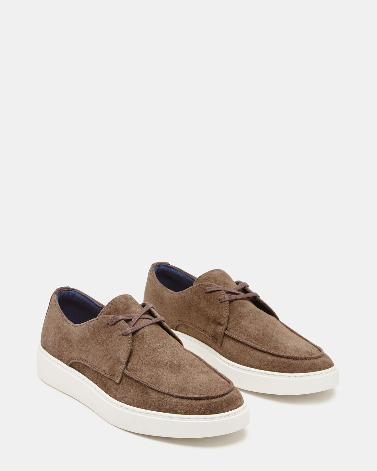 FRANKK Cognac Suede Lace-Up Men's Casual Shoe | Steve Madden