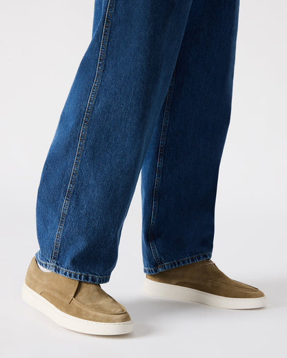 FRANKK Taupe Suede Lace-Up Men's Casual Shoe | Steve Madden