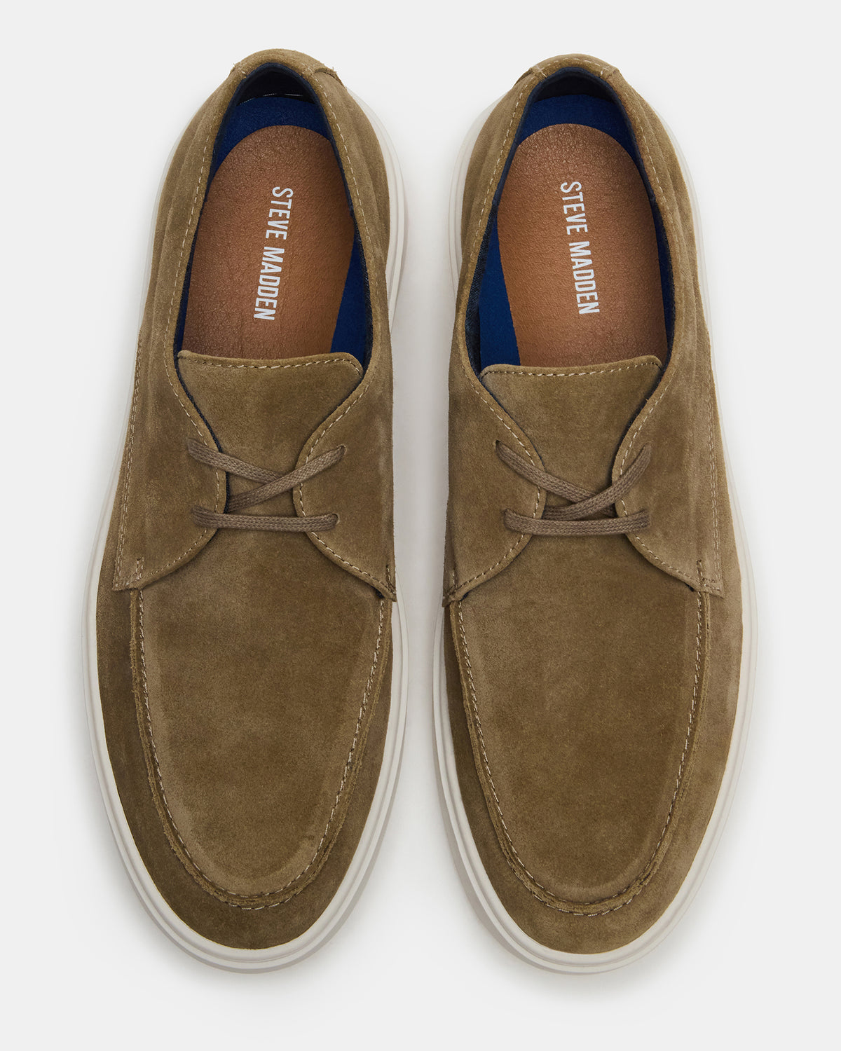 FRANKK Taupe Suede Lace-Up Men's Casual Shoe | Steve Madden