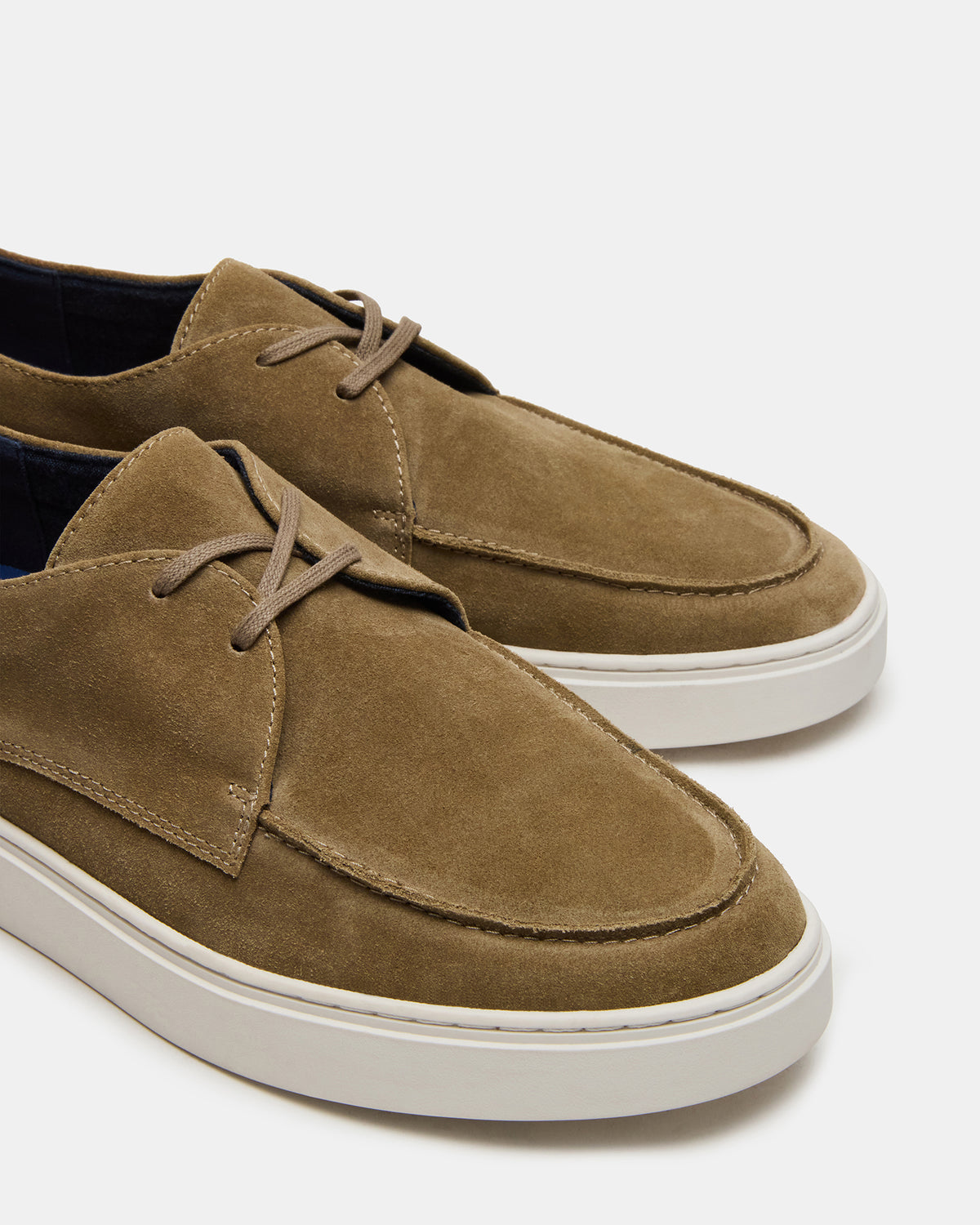 FRANKK Taupe Suede Lace-Up Men's Casual Shoe | Steve Madden