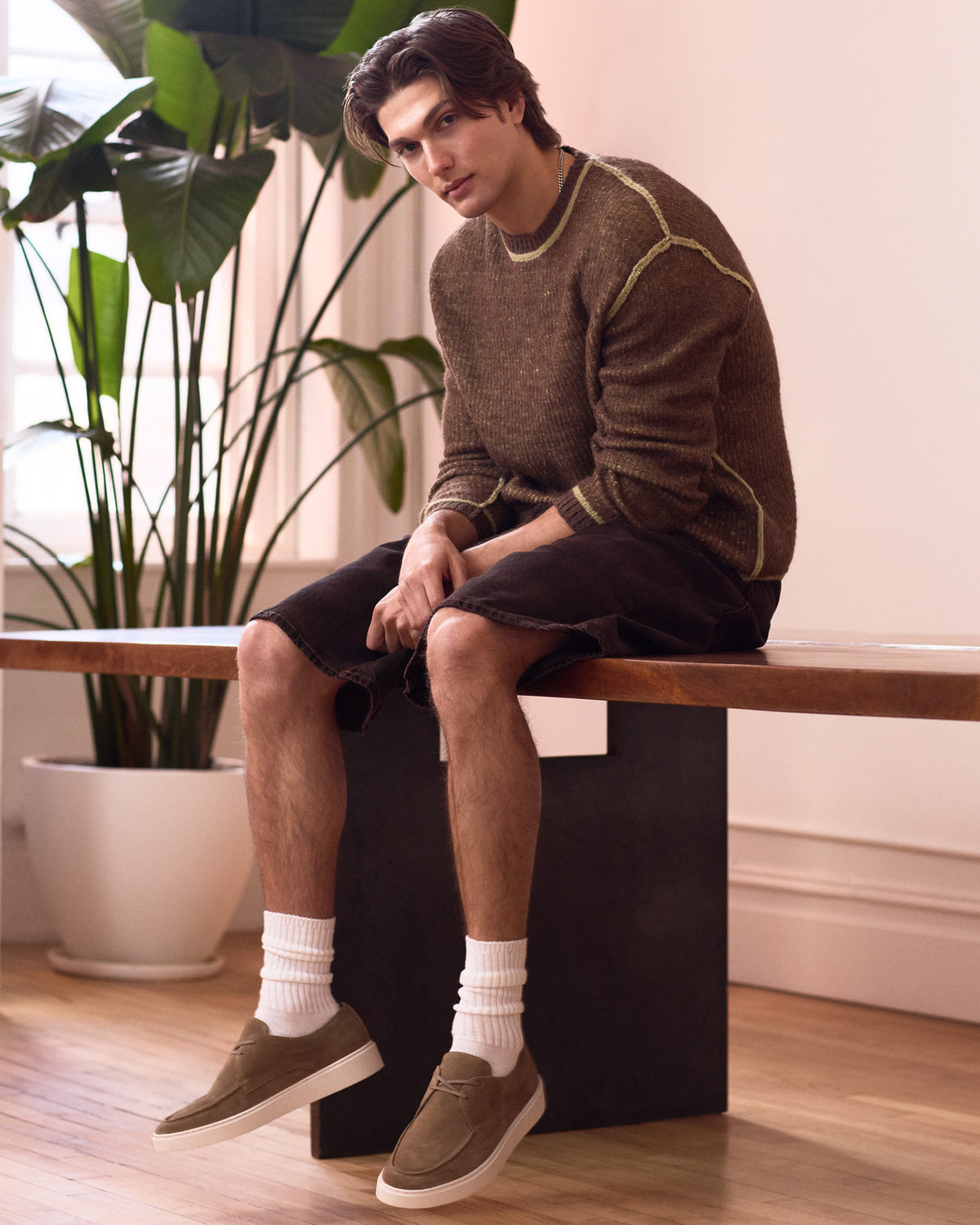 FRANKK Taupe Suede Lace-Up Men's Casual Shoe | Steve Madden