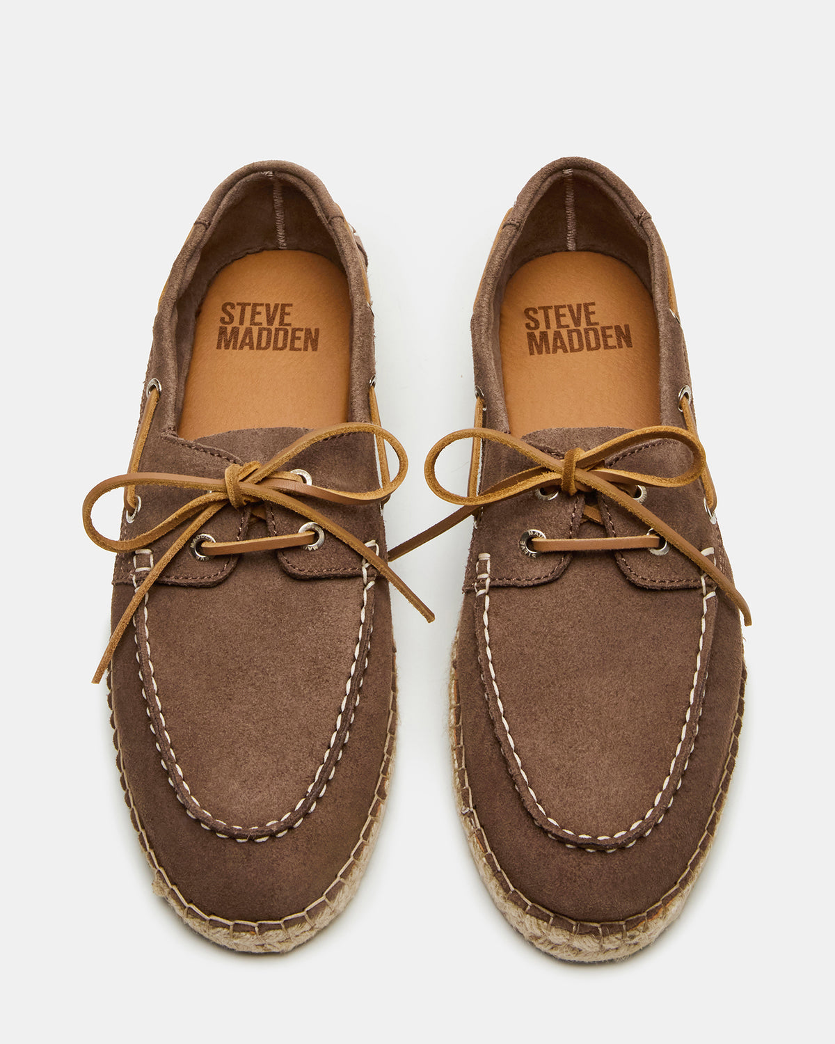 PANCHO Taupe Suede Slip-On Espadrille Boat Shoe Men's Casual | Steve Madden