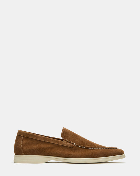 LINUX Chestnut Suede Slip-On Men's Casual | Steve Madden