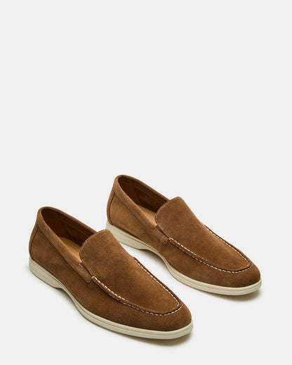 LINUX Chestnut Suede Slip-On Men's Casual | Steve Madden
