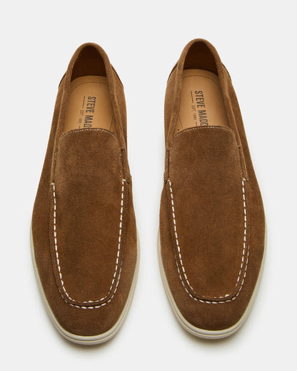 LINUX Chestnut Suede Slip-On Men's Casual | Steve Madden