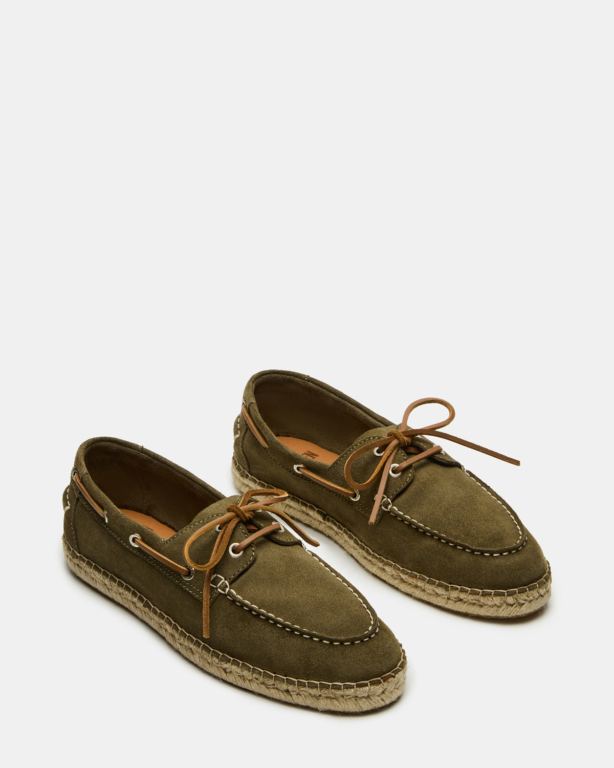 PANCHO Olive Suede Slip-On Espadrille Boat Shoe Men's Casual | Steve Madden