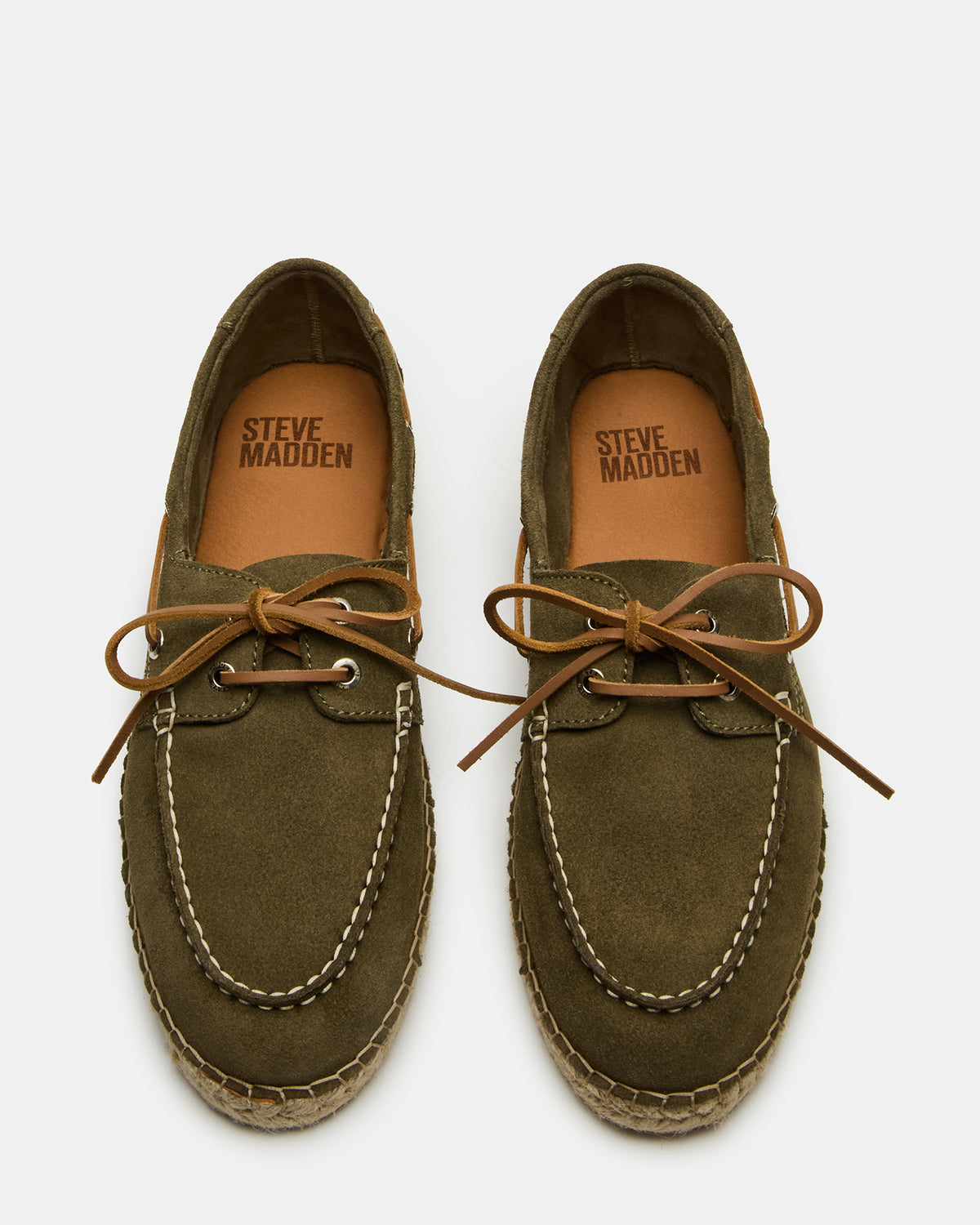 PANCHO Olive Suede Slip-On Espadrille Boat Shoe Men's Casual | Steve Madden