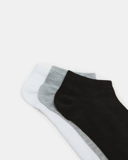 BASIC LOW CUT SOCKS BLACK/WHITE | Men's Multi Pack Low-Cut Socks | Steve Madden