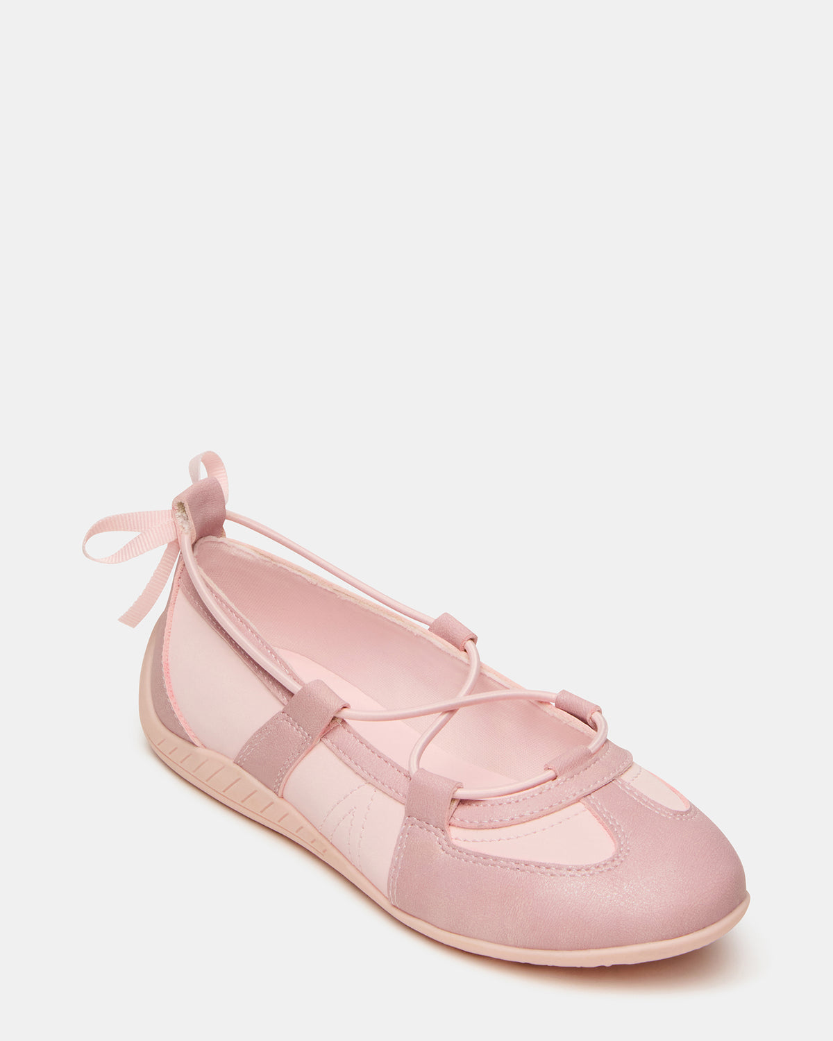 Kids' MEARA Blush Low-Top Lace-Up Girls' Sneaker | Steve Madden
