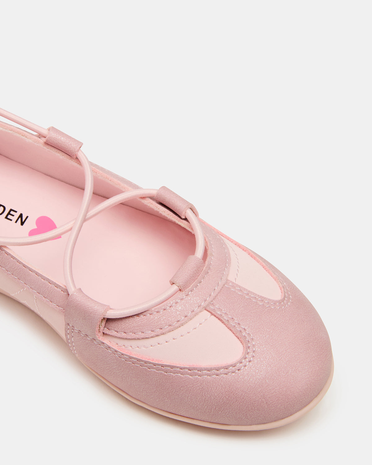 Kids' MEARA Blush Low-Top Lace-Up Girls' Sneaker | Steve Madden