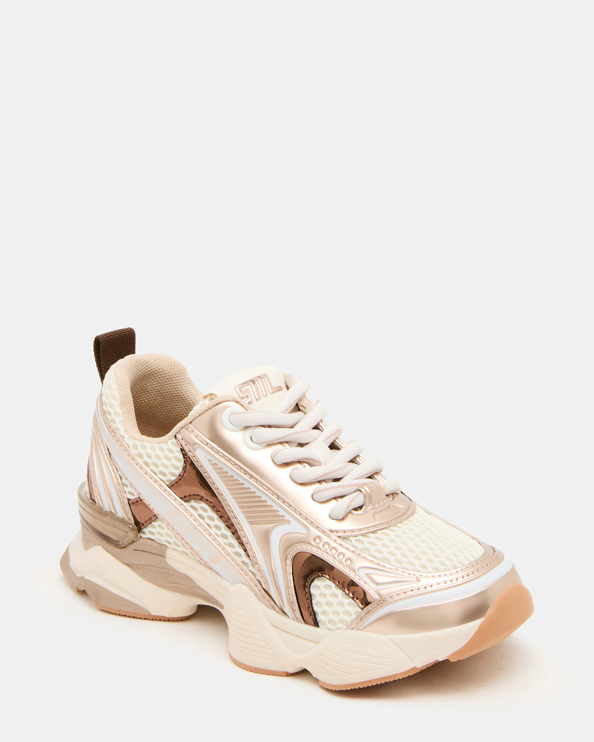 Kids' SPEDSTR Rose Gold Low-Top Lace-Up Girls' Sneaker | Steve Madden