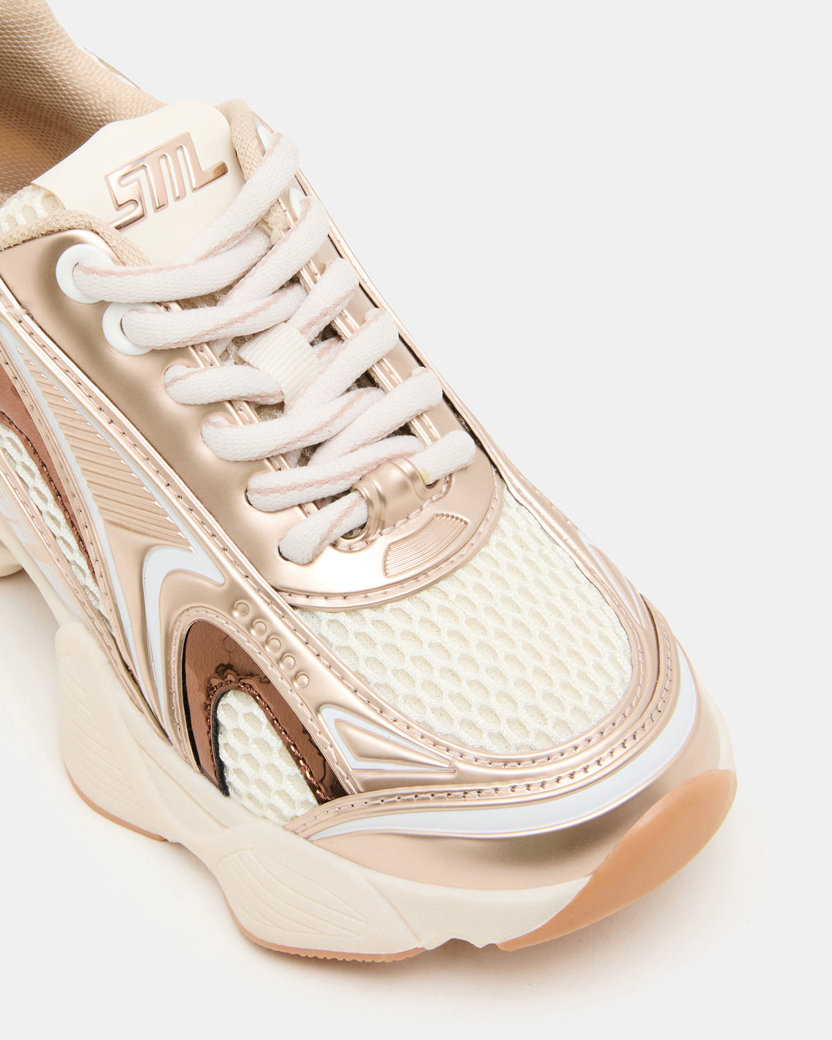 Kids' SPEDSTR Rose Gold Low-Top Lace-Up Girls' Sneaker | Steve Madden