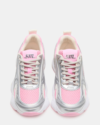 Kids' SPEDSTR Pink Low-Top Lace-Up Girls' Sneaker | Steve Madden