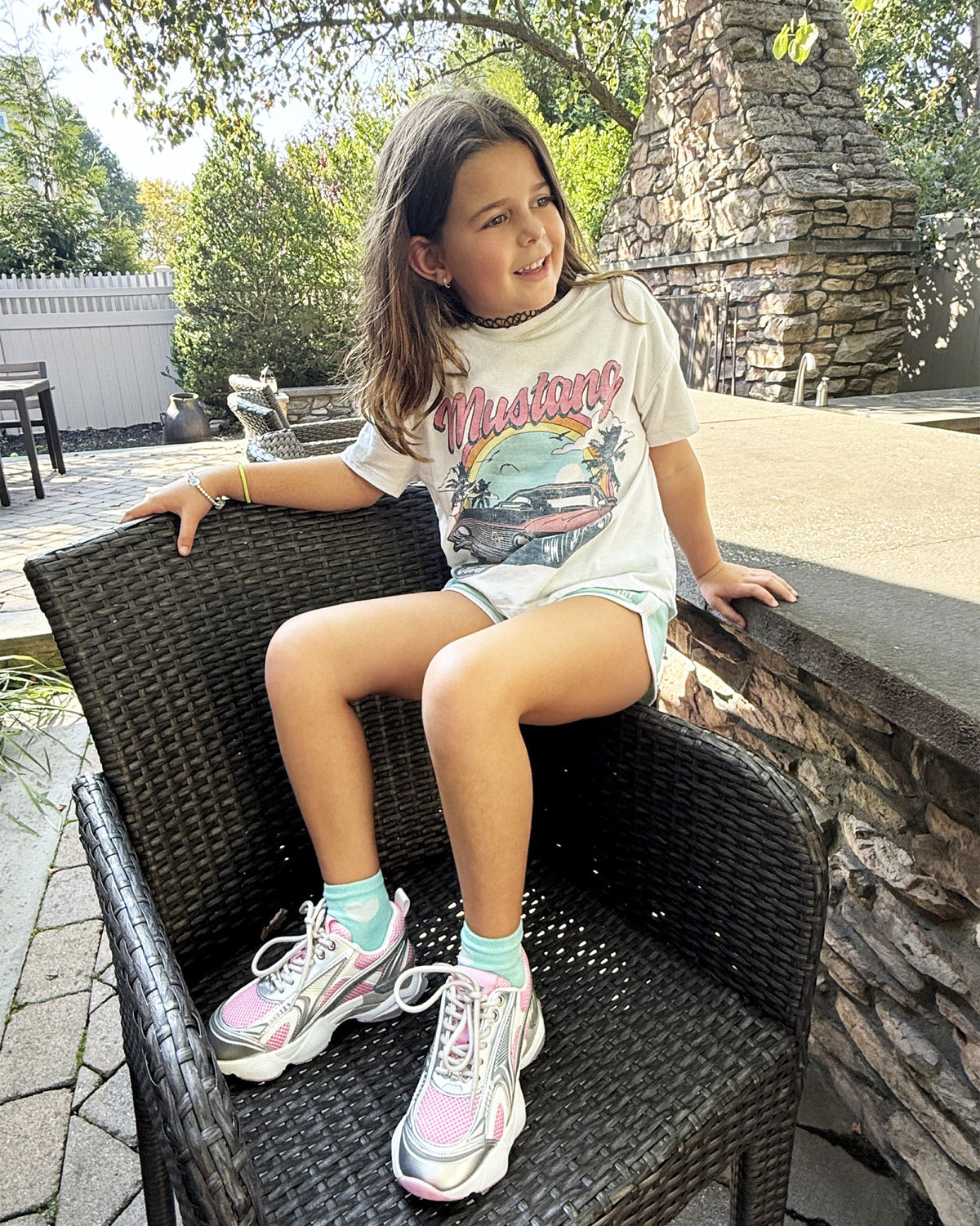 Kids' SPEDSTR Pink Low-Top Lace-Up Girls' Sneaker | Steve Madden
