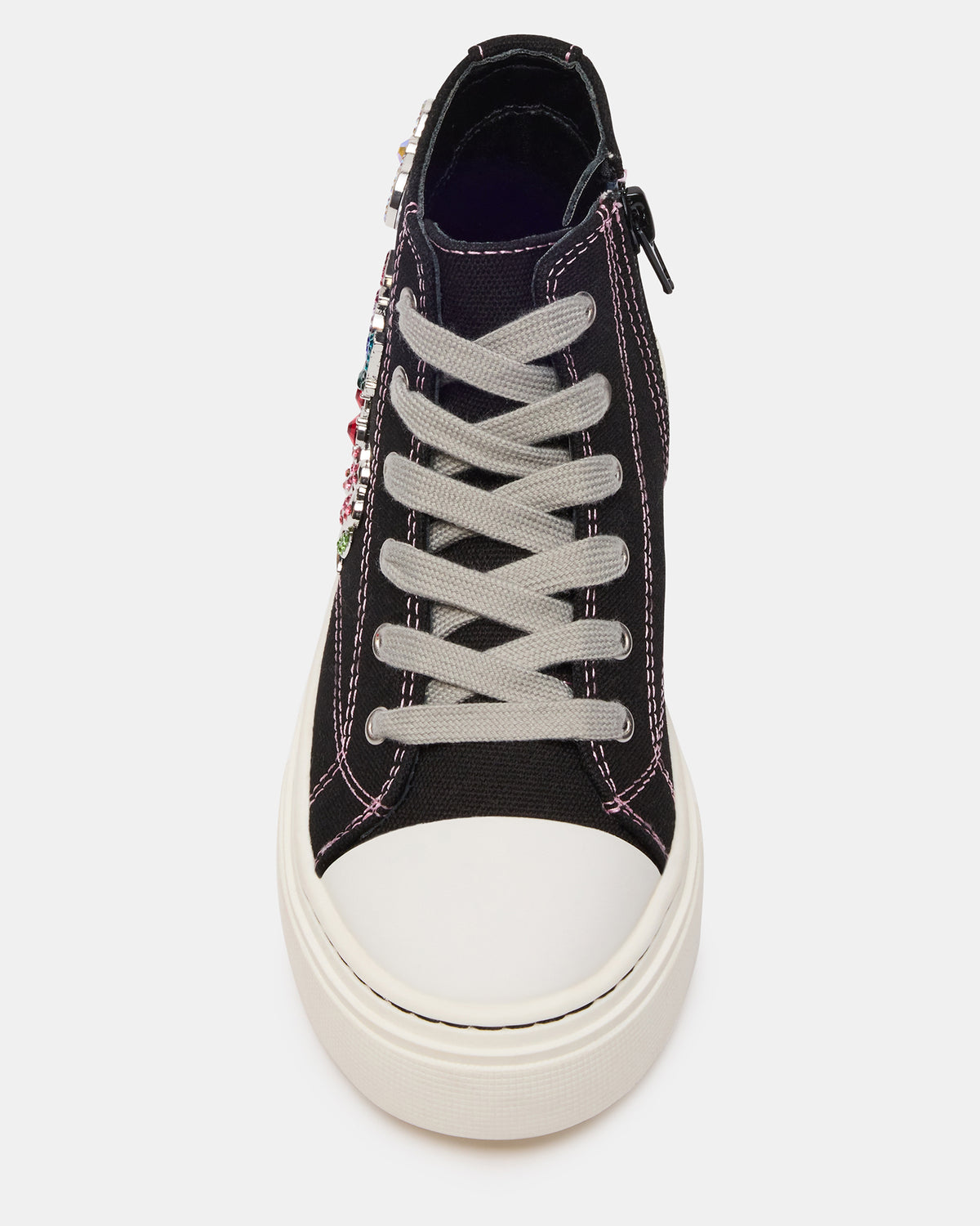 Kids' JOYCEE Black High-Top Lace-Up Girls' Sneaker | Steve Madden