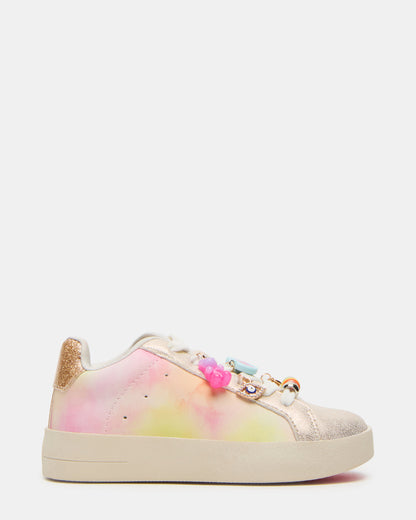 Toddlers' POET Pastel Multi Girls' Low-Top Lace-Up Sneaker | Steve Madden